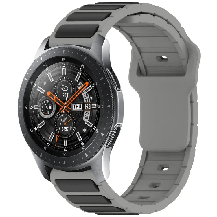 雙色 I 型矽膠錶帶，適用於 Samsung Galaxy Watch 20mm，適用於 Samsung Galaxy Watch 22mm