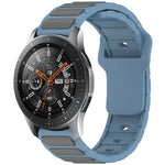 雙色 I 型矽膠錶帶，適用於 Samsung Galaxy Watch 20mm，適用於 Samsung Galaxy Watch 22mm