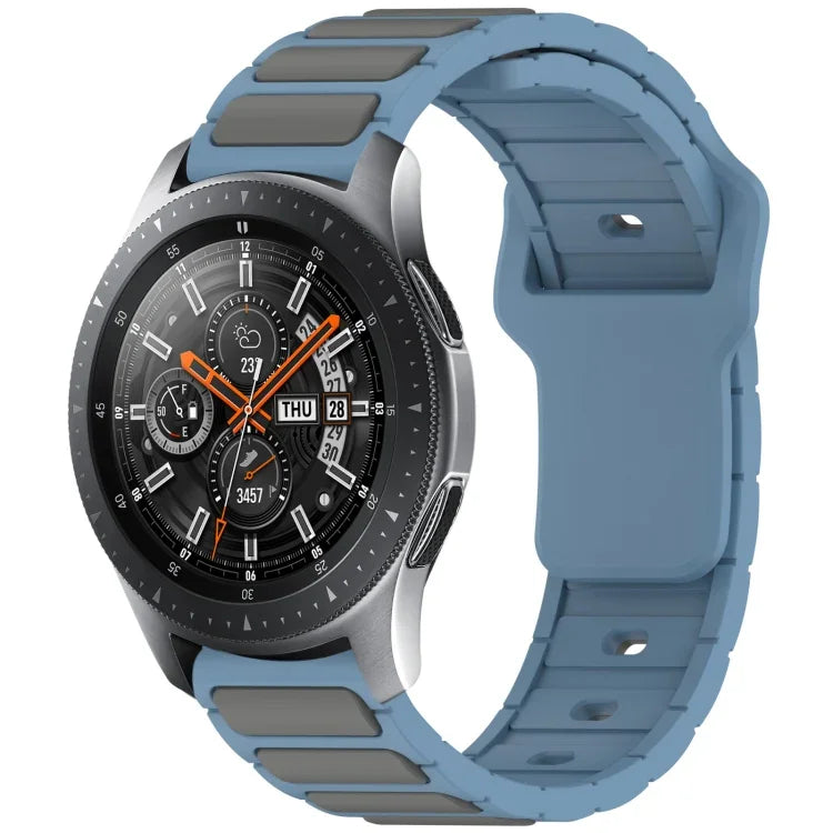 雙色 I 型矽膠錶帶，適用於 Samsung Galaxy Watch 20mm，適用於 Samsung Galaxy Watch 22mm