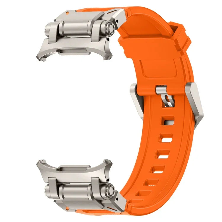鈦合金連接器快拆矽膠錶帶，適用於 Samsung Galaxy Watch Ultra 47mm / Ultra 2025