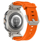 鈦合金連接器快拆矽膠錶帶，適用於 Samsung Galaxy Watch Ultra 47mm / Ultra 2025
