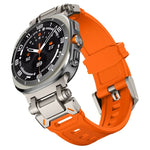 鈦合金連接器快拆矽膠錶帶，適用於 Samsung Galaxy Watch Ultra 47mm / Ultra 2025
