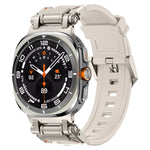 鈦合金連接器快拆矽膠錶帶，適用於 Samsung Galaxy Watch Ultra 47mm / Ultra 2025
