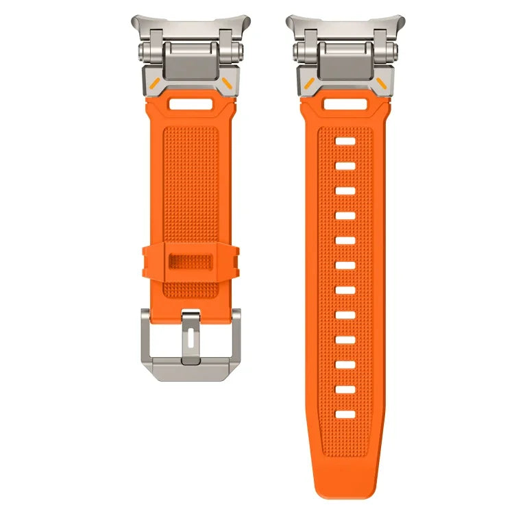 鈦合金連接器快拆矽膠錶帶，適用於 Samsung Galaxy Watch Ultra 47mm / Ultra 2025