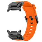 黑色連接器快拆矽膠錶帶，適用於 Samsung Galaxy Watch Ultra 47mm / Ultra 2025