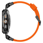 黑色連接器快拆矽膠錶帶，適用於 Samsung Galaxy Watch Ultra 47mm / Ultra 2025