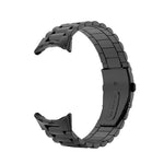 三珠不鏽鋼摺疊錶扣一體式錶帶，適用於 Google Pixel Watch 4 / Watch 3 45mm