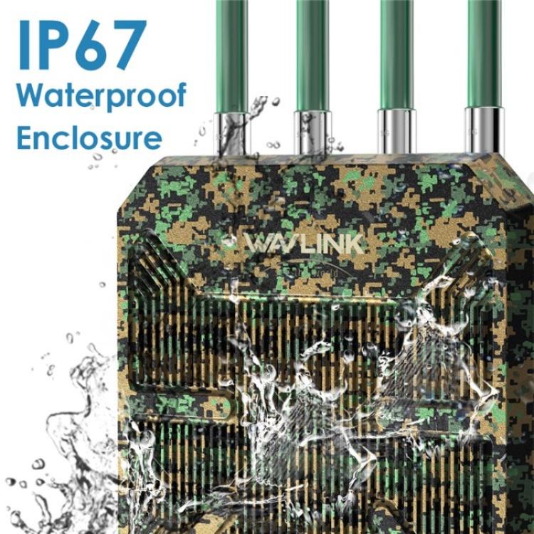 WAVLINK WN573HX1 WiFi 6 AX1800 雙頻無線路由器 戶外 WiFi 訪問點，美規插頭、歐規插頭、英規插頭、澳規插頭