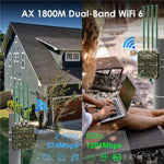 WAVLINK WN573HX1 WiFi 6 AX1800 雙頻無線路由器 戶外 WiFi 訪問點，美規插頭、歐規插頭、英規插頭、澳規插頭