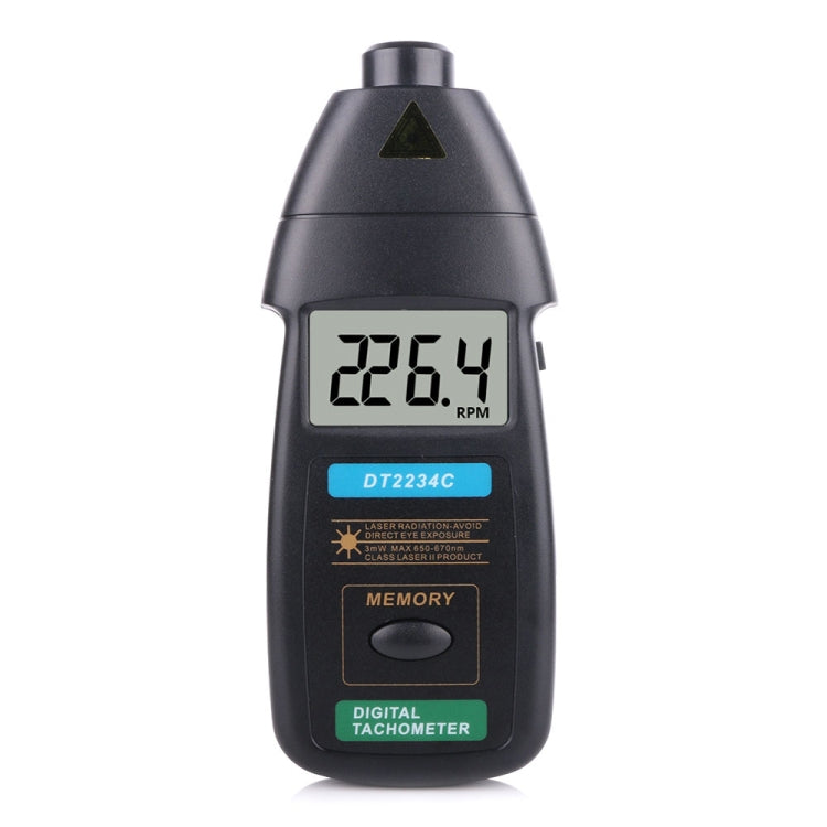 DT2234C 數位雷射轉速計 RPM 計非接觸式，DT2234C