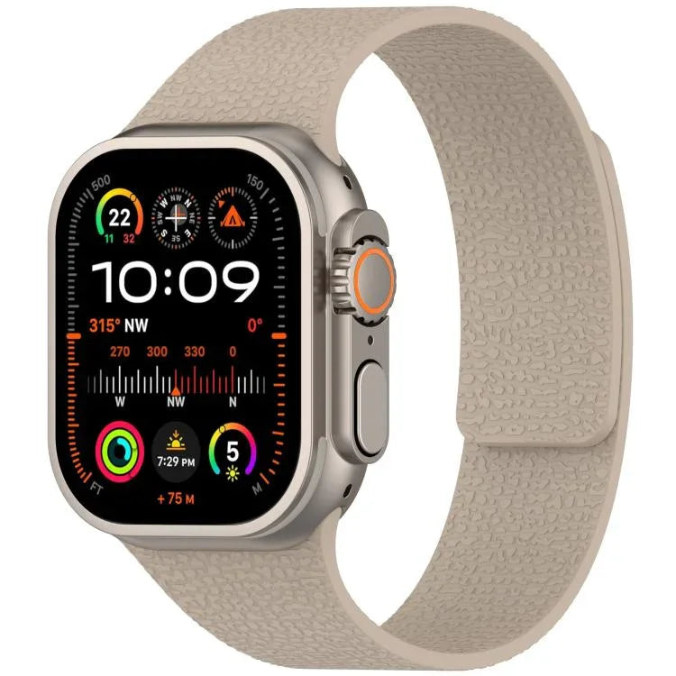 荔枝紋磁吸矽膠錶帶，適用於 Apple Watch 46mm / 49mm / 45mm / 44mm，適用於 Apple Watch 42mm / 41mm / 40mm / 38mm