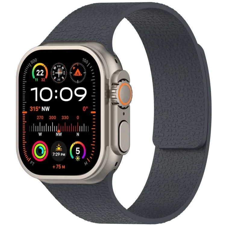 荔枝紋磁吸矽膠錶帶，適用於 Apple Watch 46mm / 49mm / 45mm / 44mm，適用於 Apple Watch 42mm / 41mm / 40mm / 38mm