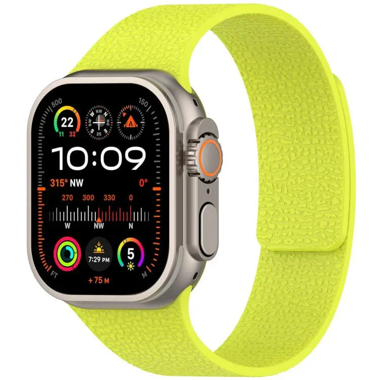 荔枝紋磁吸矽膠錶帶，適用於 Apple Watch 46mm / 49mm / 45mm / 44mm，適用於 Apple Watch 42mm / 41mm / 40mm / 38mm