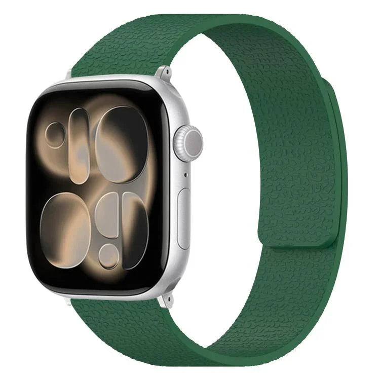 荔枝紋磁吸矽膠錶帶，適用於 Apple Watch 46mm / 49mm / 45mm / 44mm，適用於 Apple Watch 42mm / 41mm / 40mm / 38mm