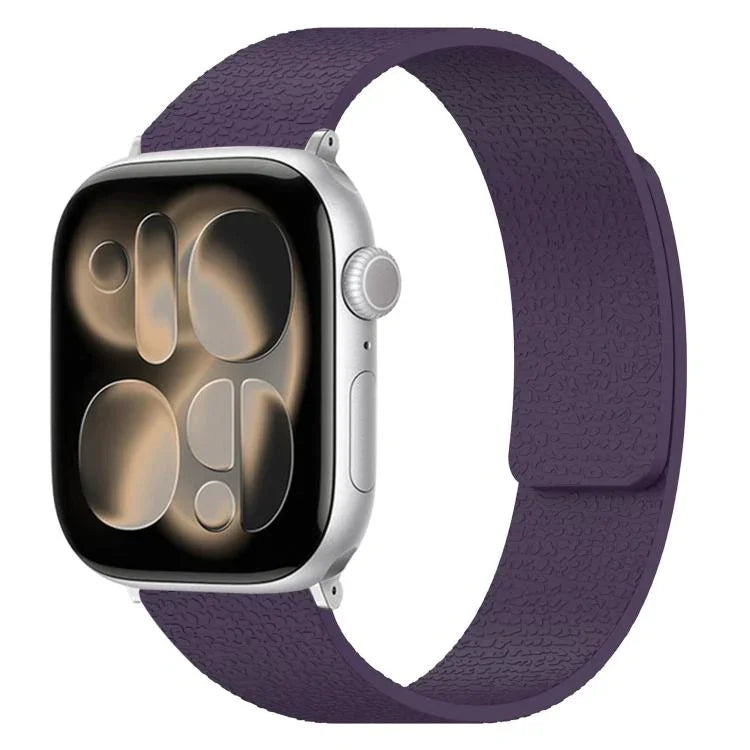 荔枝紋磁吸矽膠錶帶，適用於 Apple Watch 46mm / 49mm / 45mm / 44mm，適用於 Apple Watch 42mm / 41mm / 40mm / 38mm
