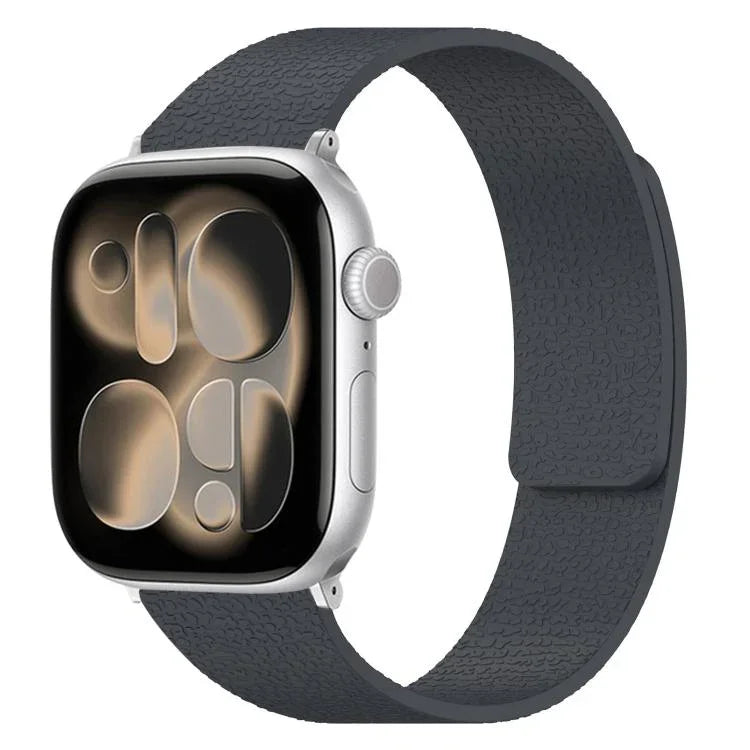 荔枝紋磁吸矽膠錶帶，適用於 Apple Watch 46mm / 49mm / 45mm / 44mm，適用於 Apple Watch 42mm / 41mm / 40mm / 38mm