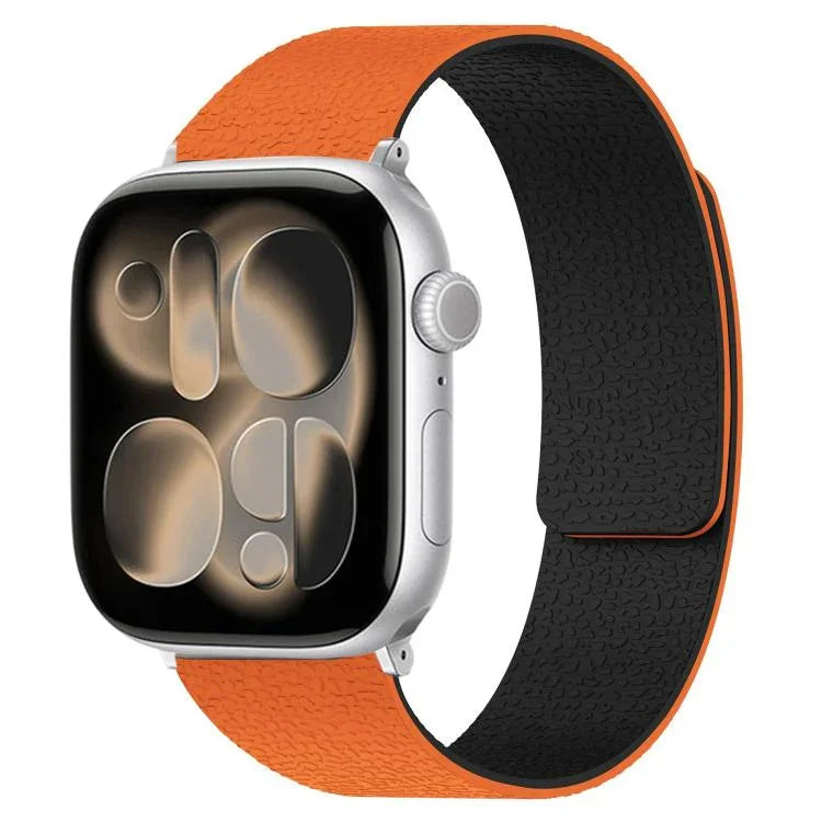 荔枝紋磁吸矽膠錶帶，適用於 Apple Watch 46mm / 49mm / 45mm / 44mm，適用於 Apple Watch 42mm / 41mm / 40mm / 38mm