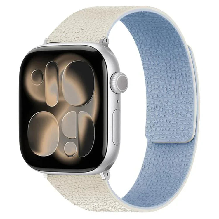 荔枝紋磁吸矽膠錶帶，適用於 Apple Watch 46mm / 49mm / 45mm / 44mm，適用於 Apple Watch 42mm / 41mm / 40mm / 38mm