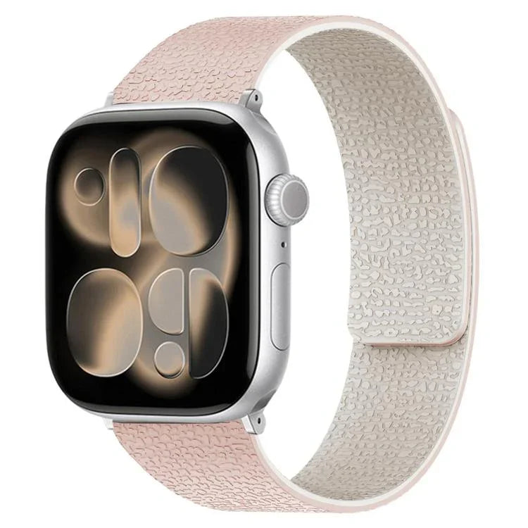 荔枝紋磁吸矽膠錶帶，適用於 Apple Watch 46mm / 49mm / 45mm / 44mm，適用於 Apple Watch 42mm / 41mm / 40mm / 38mm