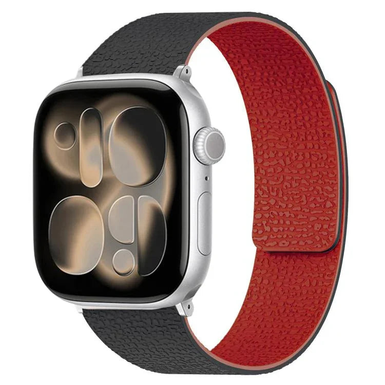 荔枝紋磁吸矽膠錶帶，適用於 Apple Watch 46mm / 49mm / 45mm / 44mm，適用於 Apple Watch 42mm / 41mm / 40mm / 38mm
