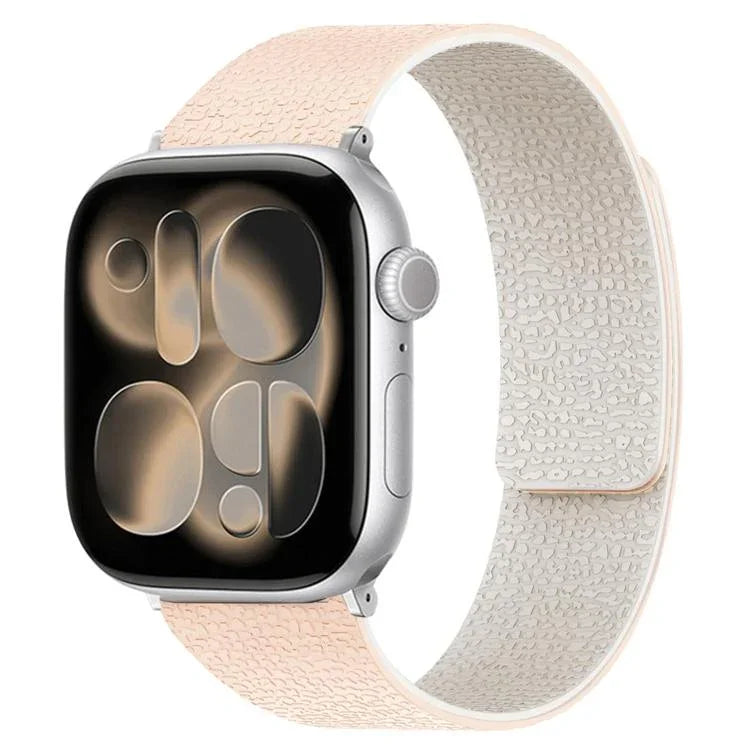 荔枝紋磁吸矽膠錶帶，適用於 Apple Watch 46mm / 49mm / 45mm / 44mm，適用於 Apple Watch 42mm / 41mm / 40mm / 38mm