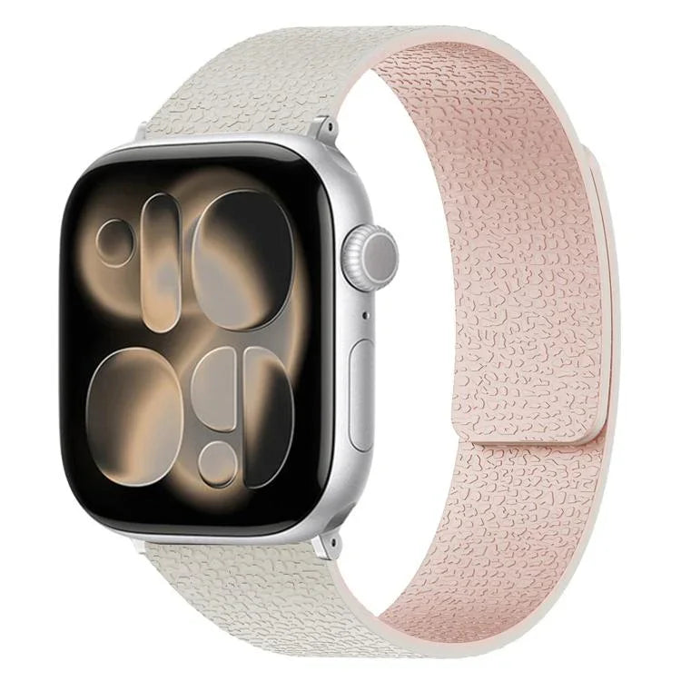 荔枝紋磁吸矽膠錶帶，適用於 Apple Watch 46mm / 49mm / 45mm / 44mm，適用於 Apple Watch 42mm / 41mm / 40mm / 38mm