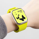 荔枝紋磁吸矽膠錶帶，適用於 Apple Watch 46mm / 49mm / 45mm / 44mm，適用於 Apple Watch 42mm / 41mm / 40mm / 38mm