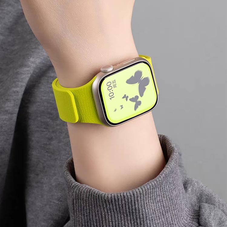 荔枝紋磁吸矽膠錶帶，適用於 Apple Watch 46mm / 49mm / 45mm / 44mm，適用於 Apple Watch 42mm / 41mm / 40mm / 38mm