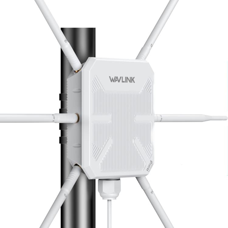 WAVLINK WN588HX3 AX3000 戶外 WiFi 擴展器，6 天線雙頻 WiFi 中繼器，美規插頭，英規插頭，歐規插頭，澳規插頭