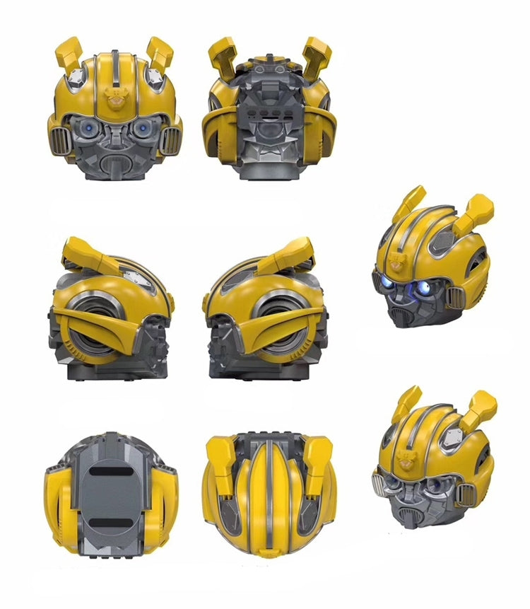 5.0 藍牙音箱，大黃蜂卡通音箱，支援 TF、FM 功能，金屬材質