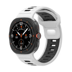 Two Color Reverse Buckle Silicone Watch Band, For Galaxy Watch Ultra2 2026 / 2025 / 1 2024