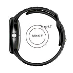 雙色反扣矽膠錶帶，適用於 Google Pixel Watch 4 / Watch 3 45mm