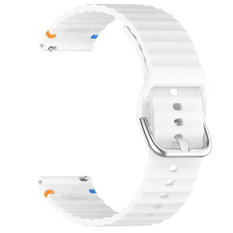 波浪紋縫線 20mm 矽膠錶帶，適用於 Samsung Galaxy Watch 7 40 / 44mm