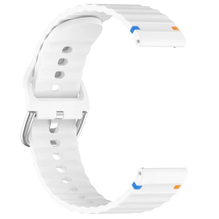 波浪紋縫線 20mm 矽膠錶帶，適用於 Samsung Galaxy Watch 7 40 / 44mm