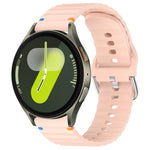 波浪紋縫線 20mm 矽膠錶帶，適用於 Samsung Galaxy Watch 7 40 / 44mm