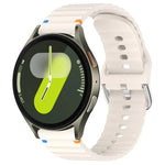 波浪紋縫線 20mm 矽膠錶帶，適用於 Samsung Galaxy Watch 7 40 / 44mm