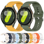波浪紋縫線 20mm 矽膠錶帶，適用於 Samsung Galaxy Watch 7 40 / 44mm