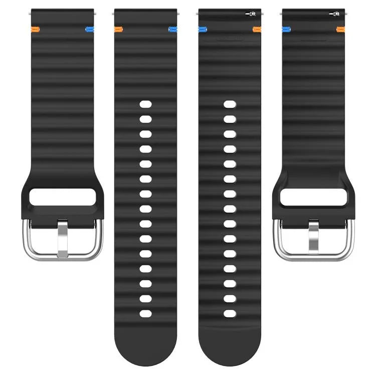 波浪紋縫線 20mm 矽膠錶帶，適用於 Samsung Galaxy Watch 7 40 / 44mm