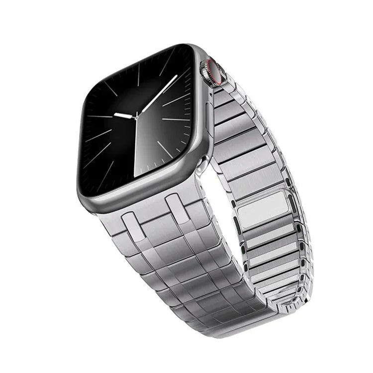 單珠磁性米蘭不鏽鋼錶帶，適用於 Apple Watch 46mm / 49mm / 45mm / 44mm