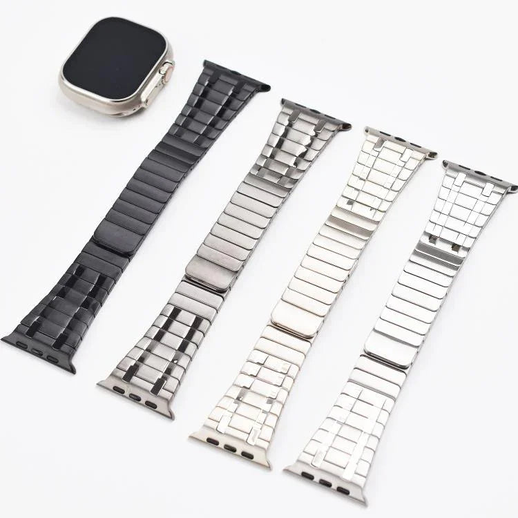 單珠磁性米蘭不鏽鋼錶帶，適用於 Apple Watch 46mm / 49mm / 45mm / 44mm