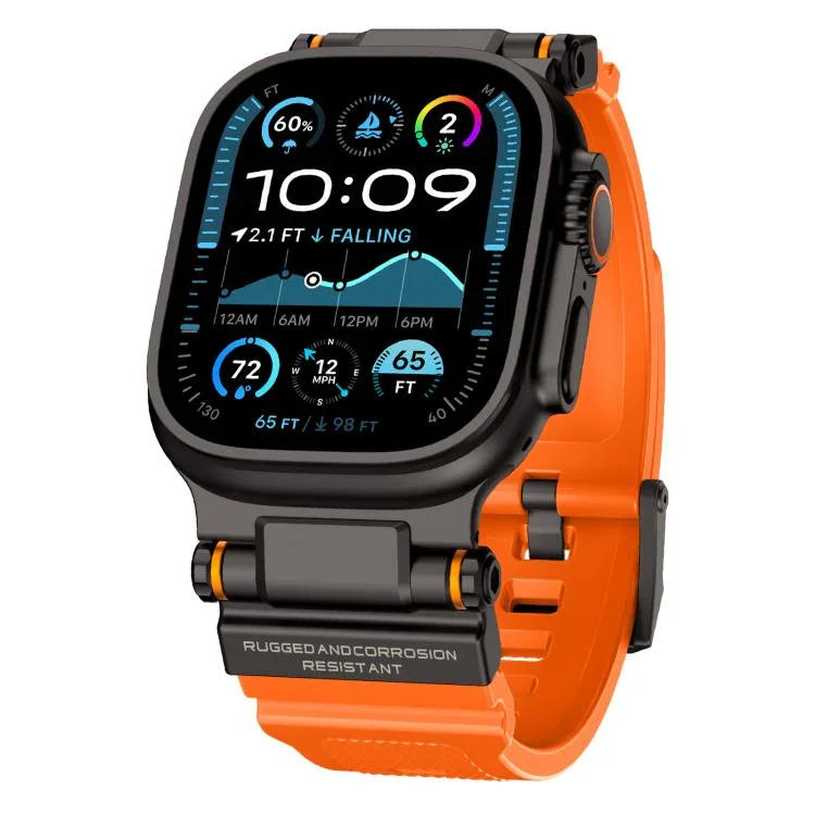 Kalebol 戶外探險者金屬連接器 TPU 錶帶，適用於 Apple Watch 46mm / 49mm / 45mm / 44mm