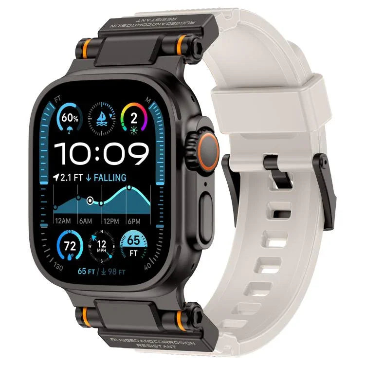 Kalebol 戶外探險者金屬連接器 TPU 錶帶，適用於 Apple Watch 46mm / 49mm / 45mm / 44mm