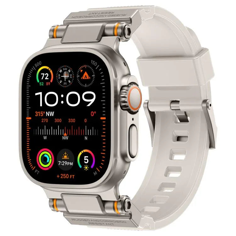 Kalebol 戶外探險者金屬連接器 TPU 錶帶，適用於 Apple Watch 46mm / 49mm / 45mm / 44mm