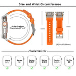 Kalebol 戶外探險者金屬連接器 TPU 錶帶，適用於 Apple Watch 46mm / 49mm / 45mm / 44mm