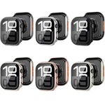 鋼化膜一體式PC錶殼，適用於Apple Watch Series 6 / 5 / 4 & SE 44mm，適用於Apple Watch Series 6 / 5 / 4 & SE 40mm，適用於Apple Watch Series 11 / 10 46mm，適用於Apple Watch Series 11 / 10 42mm，適用於Apple Watch Series 9 / 8 / 7 45mm