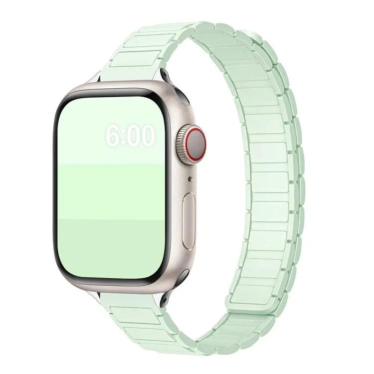 三珠I型纖細磁性矽膠錶帶，適用於Apple Watch 46mm / 49mm / 45mm / 44mm，適用於Apple Watch 42mm / 41mm / 40mm / 38mm