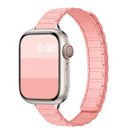 三珠I型纖細磁性矽膠錶帶，適用於Apple Watch 46mm / 49mm / 45mm / 44mm，適用於Apple Watch 42mm / 41mm / 40mm / 38mm