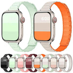 三珠I型纖細磁性矽膠錶帶，適用於Apple Watch 46mm / 49mm / 45mm / 44mm，適用於Apple Watch 42mm / 41mm / 40mm / 38mm