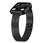 雪花花瓣手鍊金屬錶帶，適用於Apple Watch 46mm / 49mm / 45mm / 44mm，適用於Apple Watch 42mm / 41mm / 40mm / 38mm