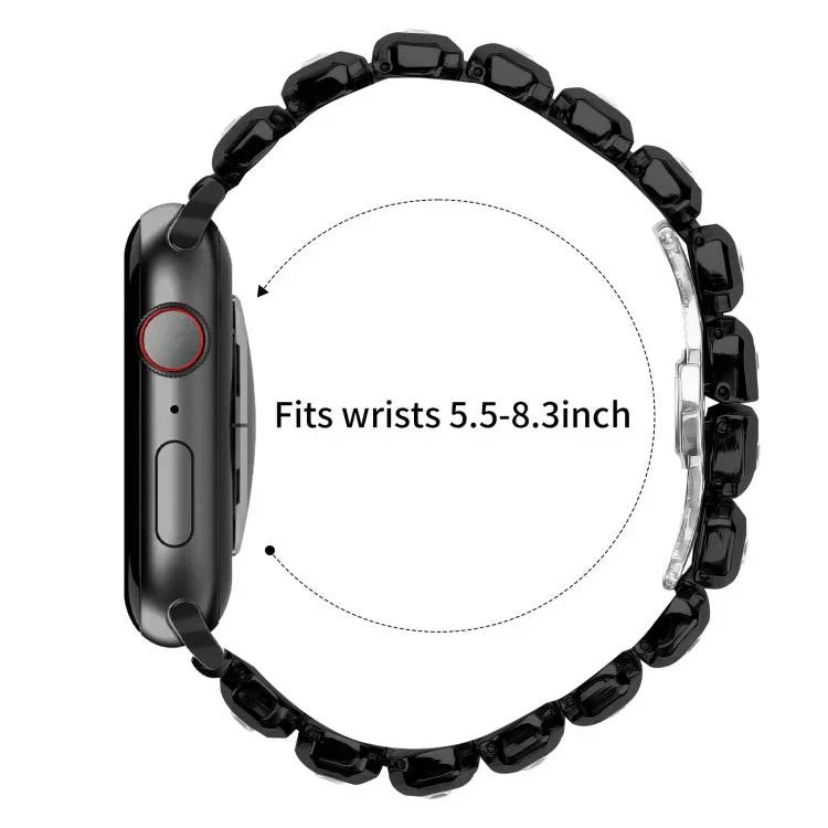 小方鑽蝴蝶扣錶帶，適用於Apple Watch 46mm / 49mm / 45mm / 44mm，適用於Apple Watch 42mm / 41mm / 40mm / 38mm